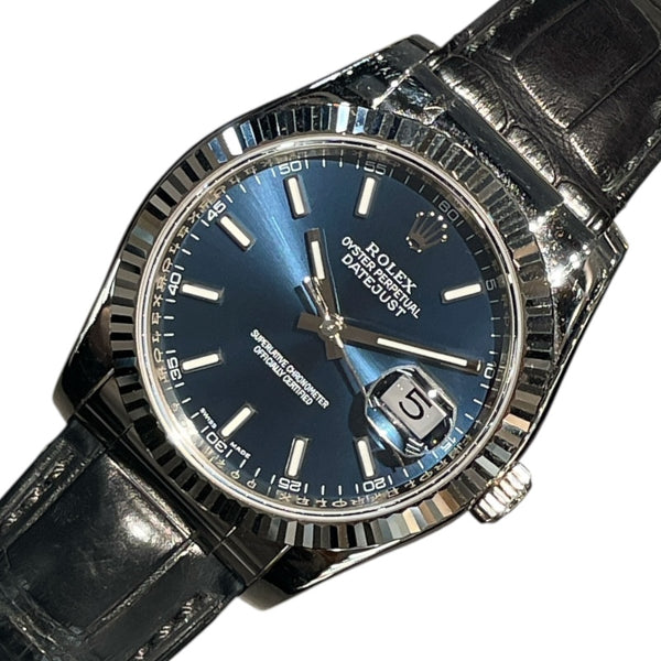 ロレックス ROLEX デイトジャスト36 116139 K18WG 自動巻き メンズ 腕時計
