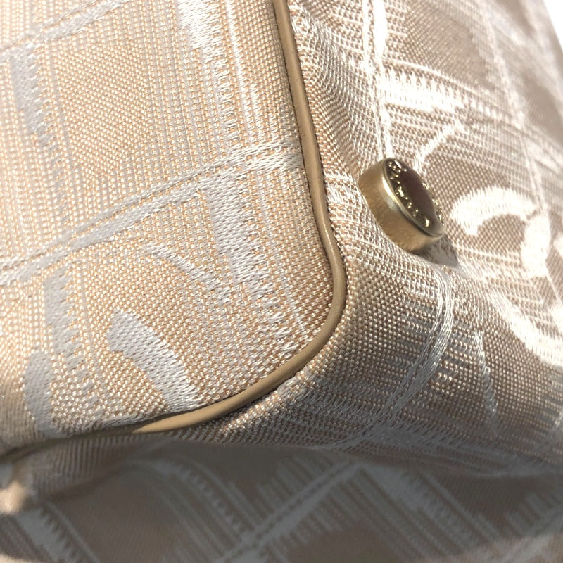 シャネル CHANEL ニュートラベルライントートMM A15991 ベージュ・ゴールド金具 ナイロン ナイロン・レザー レディース トートバッグ