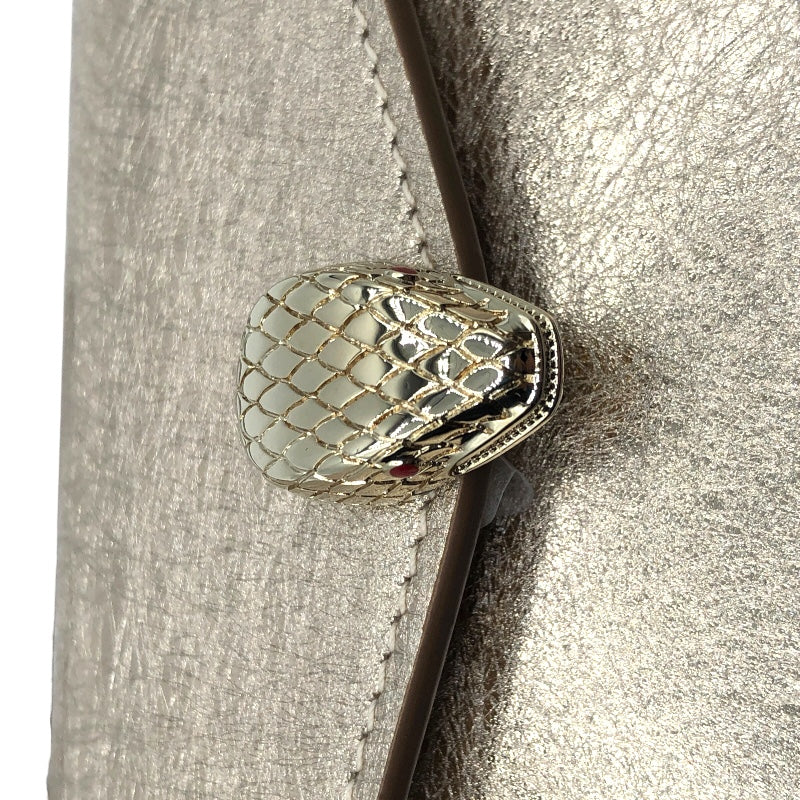 ブルガリ BVLGARI セルペンティフォーエバーマイクロバック 293455 ゴールド・ゴールド金具 レザー レザー レディース ショルダーバッグ