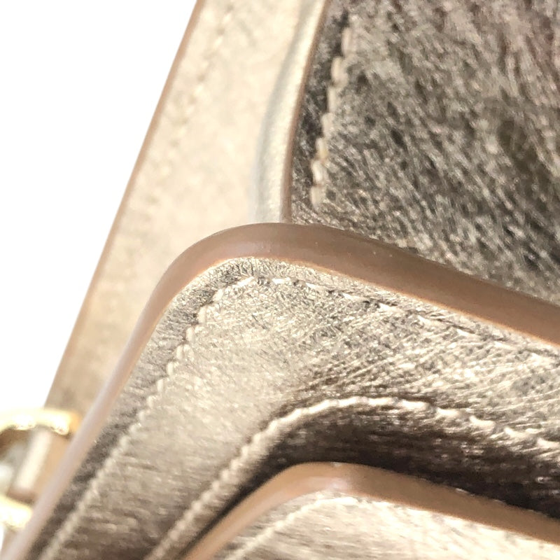 ブルガリ BVLGARI セルペンティフォーエバーマイクロバック 293455 ゴールド・ゴールド金具 レザー レザー レディース ショルダーバッグ