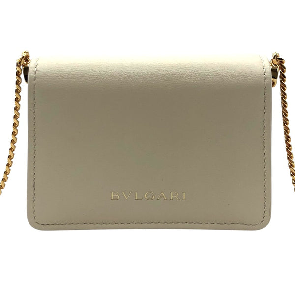 ブルガリ BVLGARI セルペンティフォーエバーマイクロバック 291764 ベージュ・ゴールド金具 レザー レザー レディース ショルダーバッグ