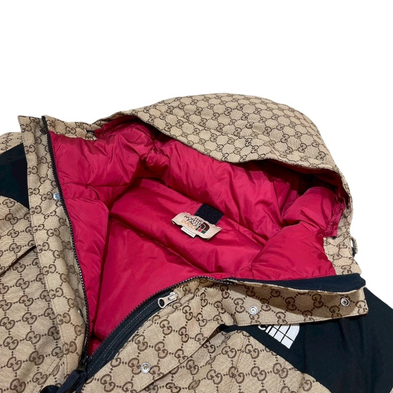 グッチ GUCCI ×THE NORTH FACE　GGロゴ　ダウンジャケット 670769 コットン メンズ ダウンジャケット