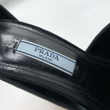 プラダ PRADA ストーン装飾ストラップヒールパンプス レディース パンプス