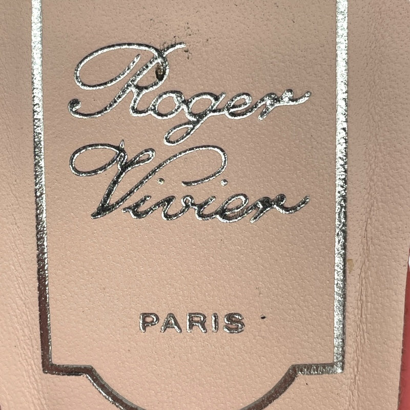 ロジェ ヴィヴィエ ROGER VIVIER バックルプラットフォームミュールサンダル ピンク レディース サンダル