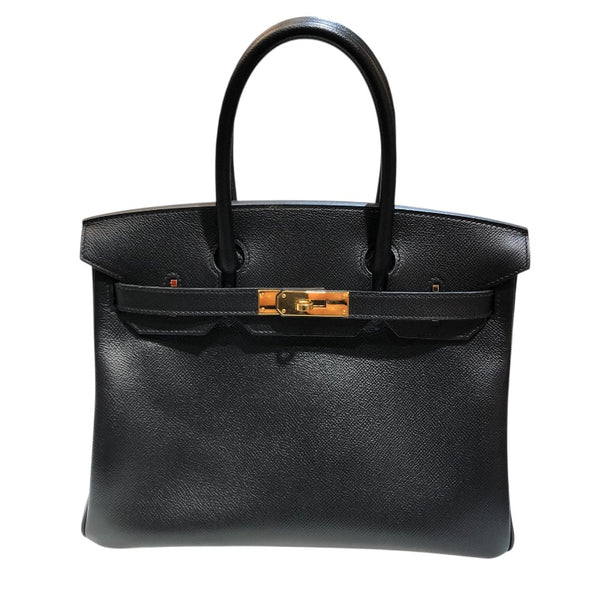 エルメス HERMES バーキン30 D刻印 ブラック・ゴールド金具 ヴォーエプソン エプソン レディース ハンドバッグ