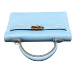 エルメス HERMES タイニーケリー □N刻 セレステ　シルバー金具 エプソン レディース ショルダーバッグ