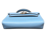 エルメス HERMES タイニーケリー □N刻 セレステ　シルバー金具 エプソン レディース ショルダーバッグ