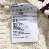 プラダ PRADA ノーカラーニットカーディガン P25N03 クリーム コットン レディース カーディガン