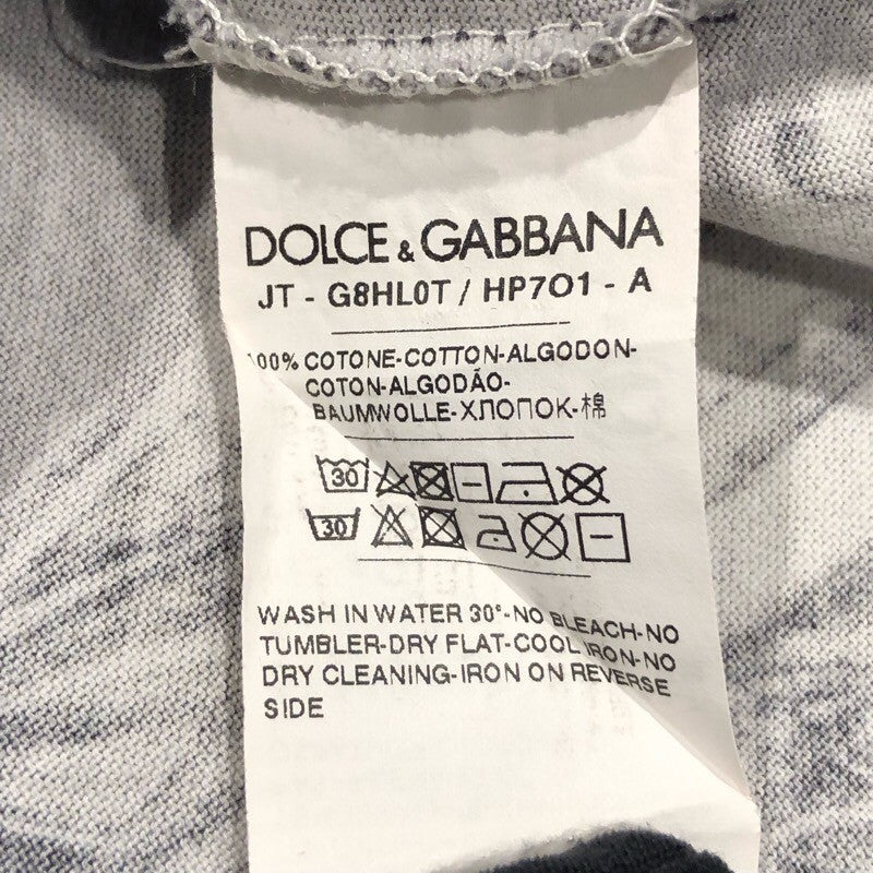 ドルチェ＆ガッバーナ Dolce & Gabbana 総柄プリントTシャツ G8HL0T コットン メンズ 半袖Ｔシャツ