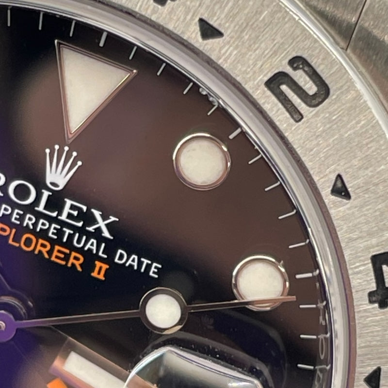 ロレックス ROLEX エクスプローラー2 216570 ブラック SS 自動巻き メンズ 腕時計