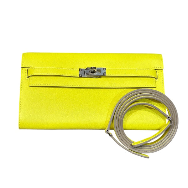 エルメス HERMES ケリートゥーゴー B刻 ライム シルバー金具 エバーカラー レディース ショルダーバッグ エルメス HERMES ケリートゥーゴー B刻 ライム シルバー金具 エバー