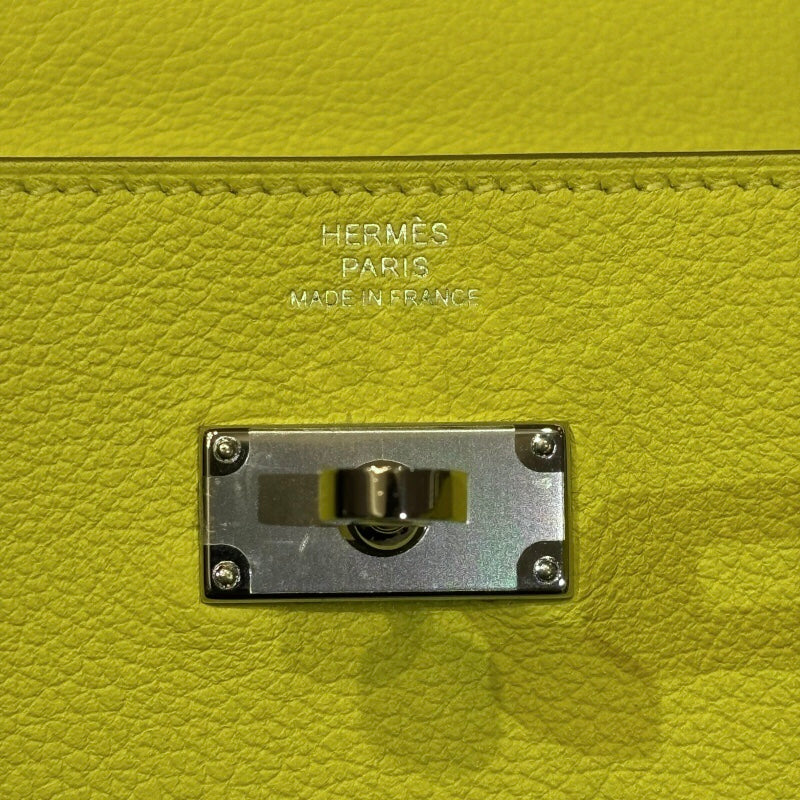 エルメス HERMES ケリートゥーゴー B刻 ライム シルバー金具 エバーカラー レディース ショルダーバッグ