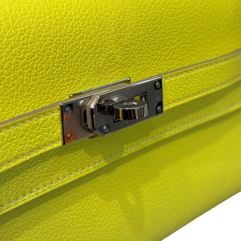 エルメス HERMES ケリートゥーゴー B刻 ライム シルバー金具 エバーカラー レディース ショルダーバッグ