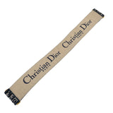 クリスチャン・ディオール Christian Dior オブリークベロアストラップ ブルー キャンバス/ベロア/レザー レディース ストラップ