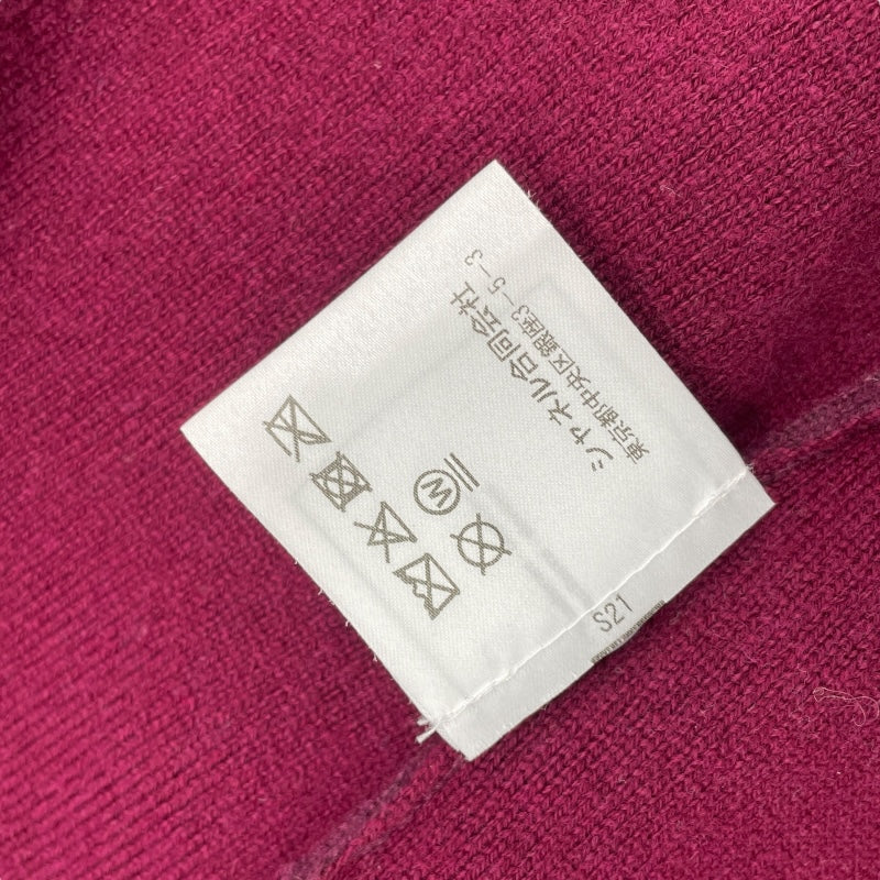 シャネル CHANEL ココマーク総柄カシミヤカーディガン P72997 ワインレッド カシミヤ レディース カーディガン