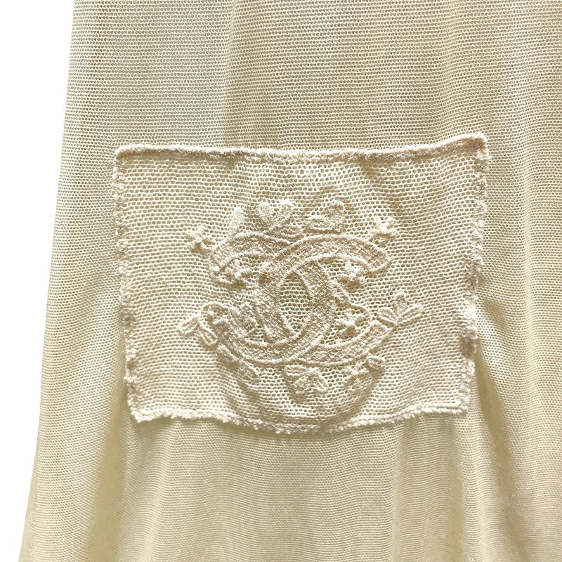 シャネル CHANEL ノースリーブトップス P20907 ベージュ ナイロン レディース タンクトップ