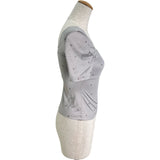 シャネル CHANEL ココマーク総柄ショートスリープトップス P76232 グレー ポリアミド レディース その他トップス