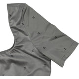 シャネル CHANEL ココマーク総柄ショートスリープトップス P76232 グレー ポリアミド レディース その他トップス