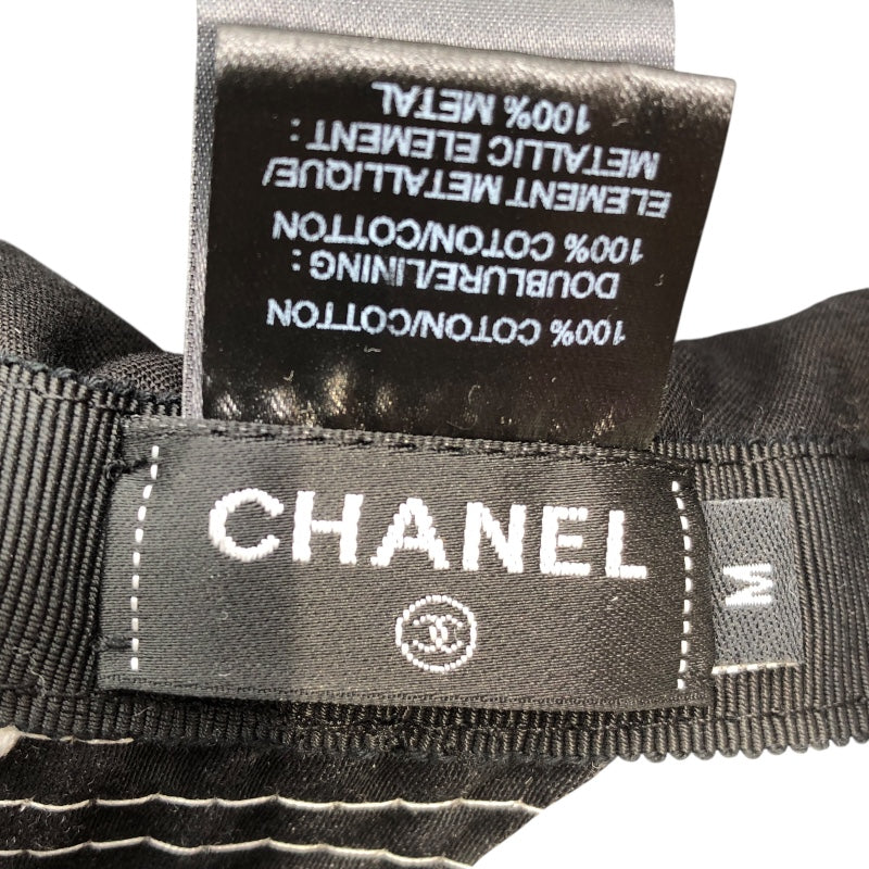 シャネル CHANEL ココマーク総柄バケットハット ブラック・ホワイト・ピンク コットン コットン ユニセックス その他ファッション雑貨