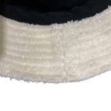 シャネル CHANEL ロゴ刺繡パイルバケットハット クリーム コットン コットン レディース その他ファッション雑貨