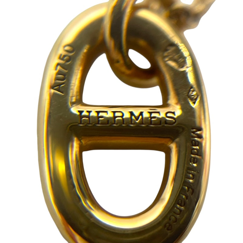 エルメス HERMES シェーヌダンクルファランドールネックレスPM Au750PG ジュエリー