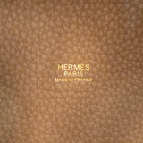 エルメス HERMES ピコタンロックMM D刻 エトゥープ　ゴールド金具 トリヨン レディース ハンドバッグ