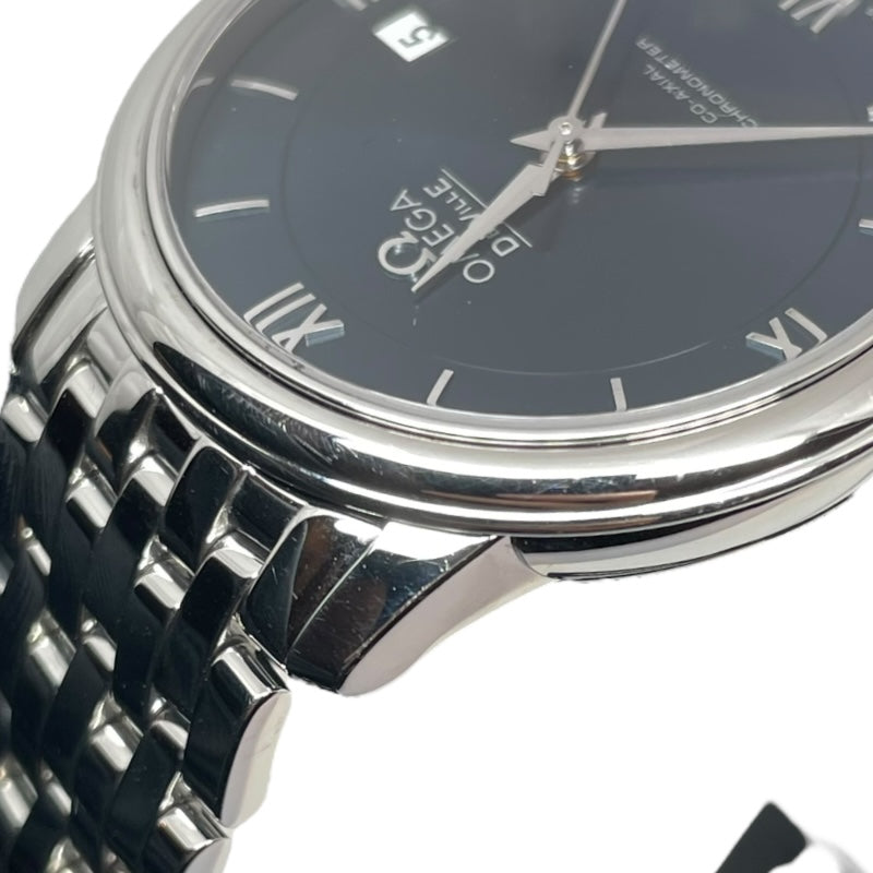 オメガ OMEGA デビル プレステージ コーアクシャル 36.8mm 424.10.37.20.03.001 ブルー SS 自動巻き メンズ 腕時計