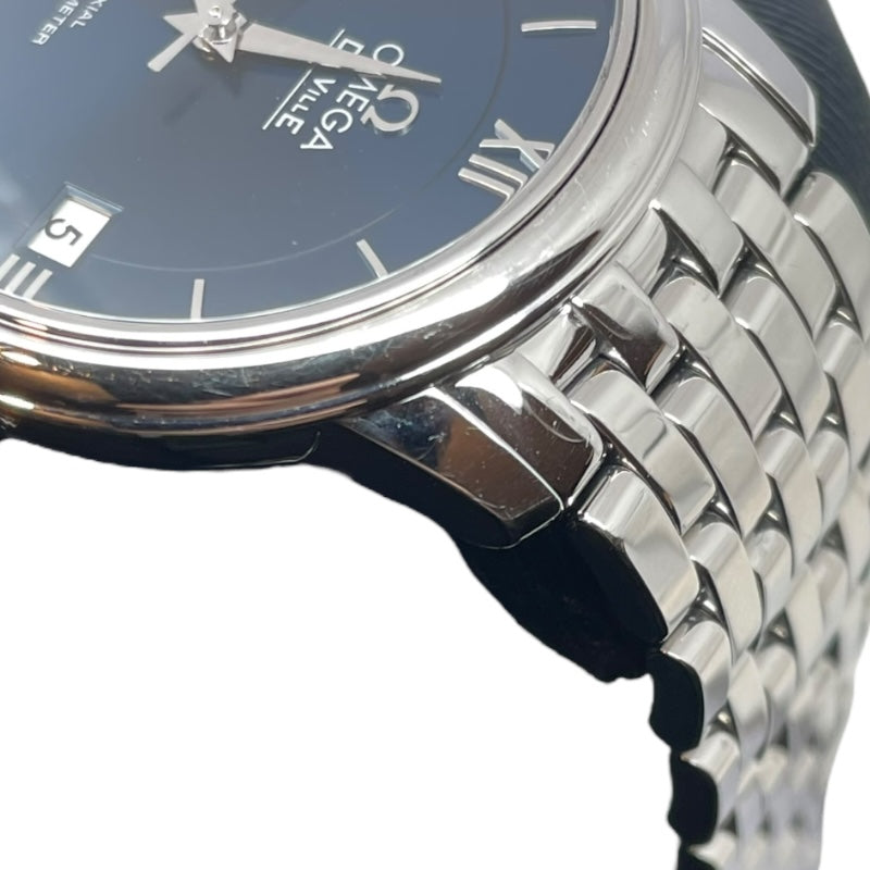 オメガ OMEGA デビル プレステージ コーアクシャル 36.8mm 424.10.37.20.03.001 ブルー SS 自動巻き メンズ 腕時計