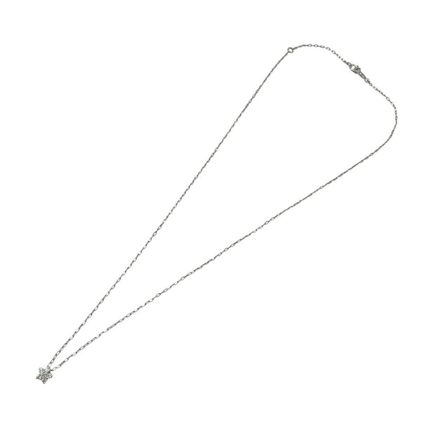 ミキモト MIKIMOTO K18　ダイヤネックレス K18WG ジュエリー