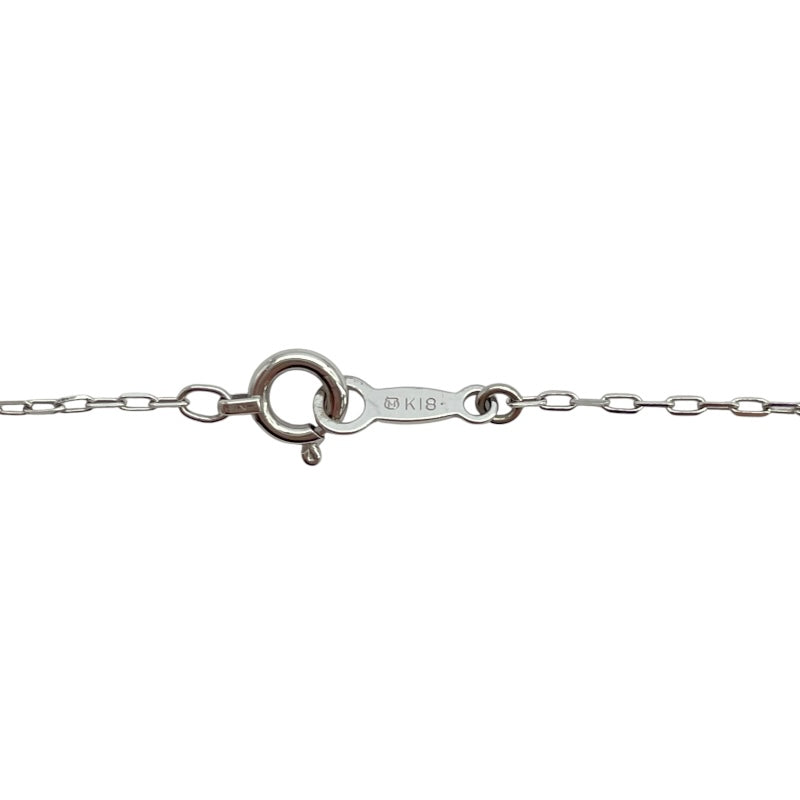 ミキモト MIKIMOTO K18　ダイヤネックレス K18WG ジュエリー