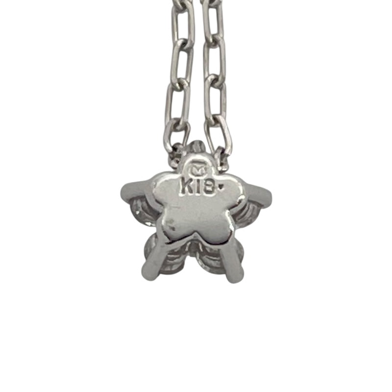 ミキモト MIKIMOTO K18　ダイヤネックレス K18WG ジュエリー