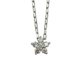 ミキモト MIKIMOTO K18　ダイヤネックレス K18WG ジュエリー