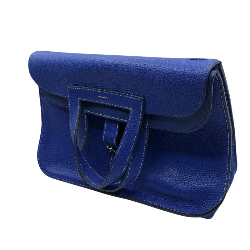 エルメス HERMES アルザン31 A刻 ブルーエレクトリック・シルバー金具 トリヨン レディース ショルダーバッグ