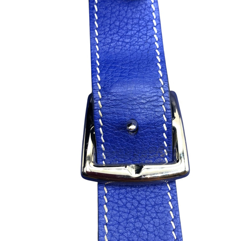 エルメス HERMES アルザン31 A刻 ブルーエレクトリック・シルバー金具 トリヨン レディース ショルダーバッグ