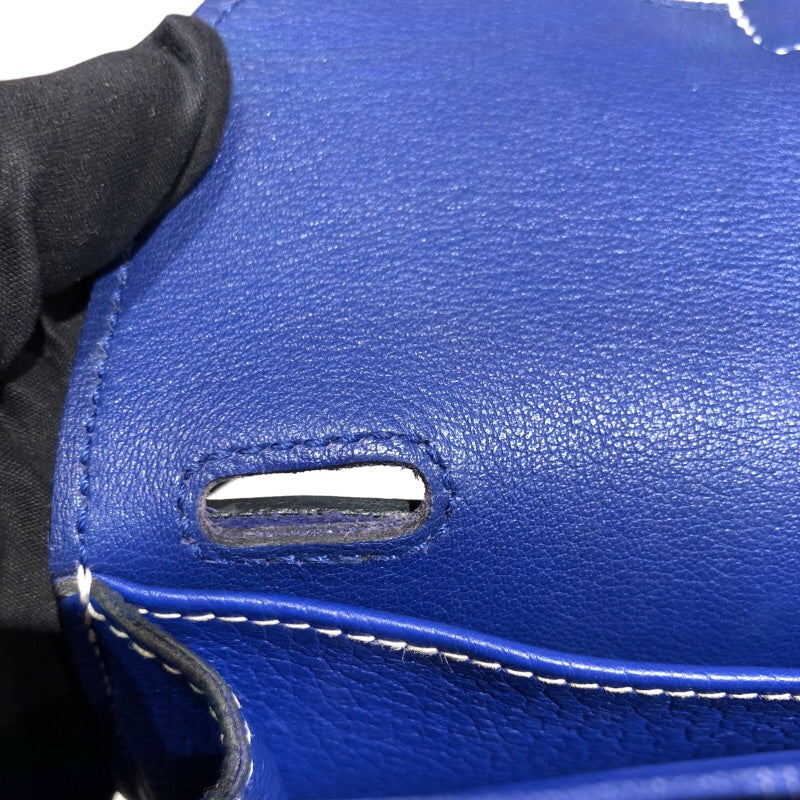 エルメス HERMES アルザン31 A刻 ブルーエレクトリック・シルバー金具 トリヨン レディース ショルダーバッグ