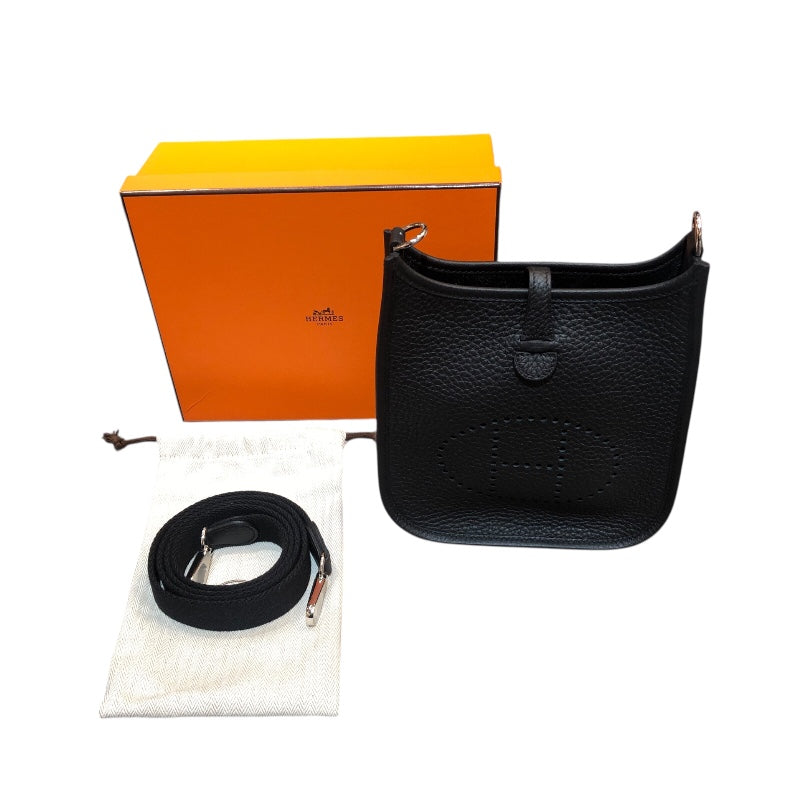 エルメス HERMES エヴリンTPM K刻印 ブラック・シルバー金具 トリヨン レディース ショルダーバッグ