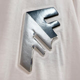 フェンディ FENDI Fロゴパッチ半袖Tシャツ FY1217 ホワイト コットン メンズ 半袖Ｔシャツ