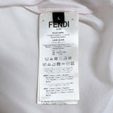 フェンディ FENDI Fロゴパッチ半袖Tシャツ FY1217 ホワイト コットン メンズ 半袖Ｔシャツ