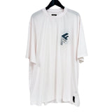 フェンディ FENDI Fロゴパッチ半袖Tシャツ FY1217 ホワイト コットン メンズ 半袖Ｔシャツ