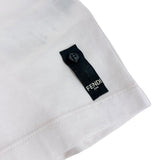 フェンディ FENDI Fロゴパッチ半袖Tシャツ FY1217 ホワイト コットン メンズ 半袖Ｔシャツ