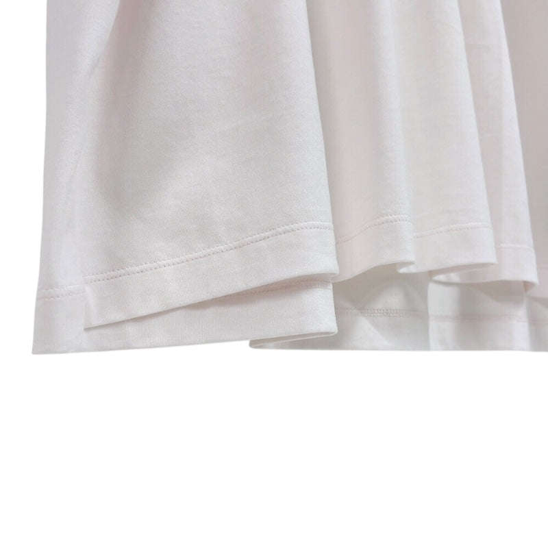 フェンディ FENDI Fロゴパッチ半袖Tシャツ FY1217 ホワイト コットン メンズ 半袖Ｔシャツ