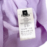 フェンディ FENDI FF総柄半袖カットソー FZY443 パープル ウール メンズ ニット
