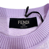 フェンディ FENDI FF総柄半袖カットソー FZY443 パープル ウール メンズ ニット