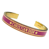 クリスチャン・ディオール Christian Dior コートバングル ゴールド/ブピンク メタル アクセサリー