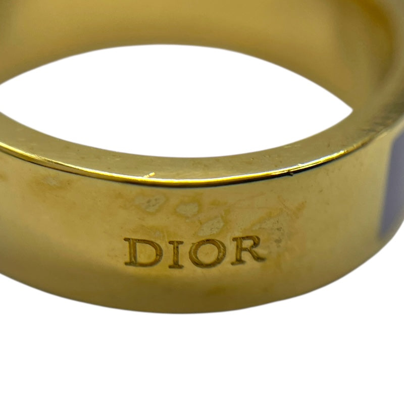 クリスチャン・ディオール Christian Dior コード3連リング ゴールド/パープル メタル アクセサリー