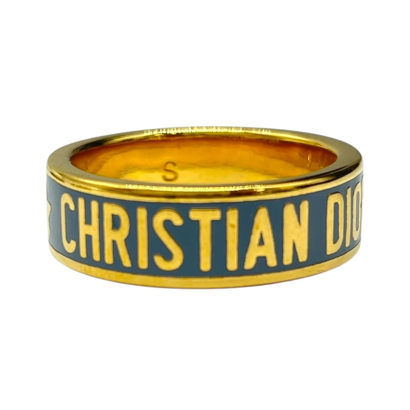クリスチャン・ディオール Christian Dior コード3連リング ゴールド/ブルー メタル アクセサリー