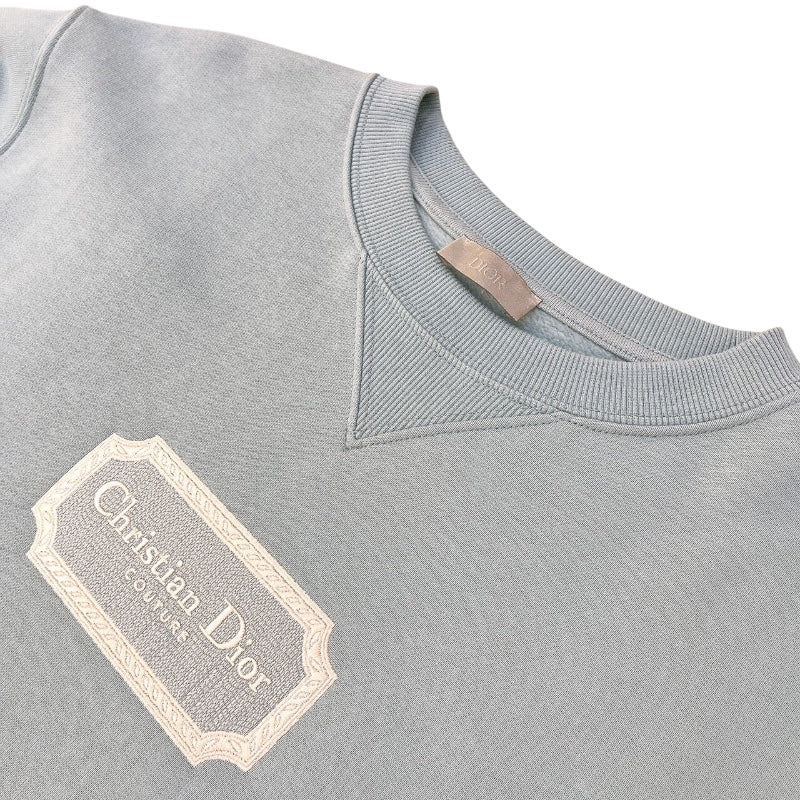 クリスチャン・ディオール Christian Dior COUTURE　ロゴ刺繡スウェットシャツ 343J694A0531 コットン メンズ スウェット