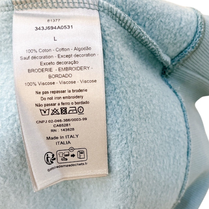 クリスチャン・ディオール Christian Dior COUTURE　ロゴ刺繡スウェットシャツ 343J694A0531 コットン メンズ スウェット