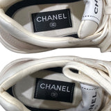 シャネル CHANEL ココマークグラデーションスニーカー G46086 アイボリー レザー レザー レディース スニーカー