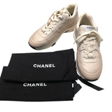 シャネル CHANEL ココマークグラデーションスニーカー G46086 アイボリー レザー レザー レディース スニーカー